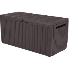 Keter 6048 Подушки и универсальный ящик в деревянном стиле, Springwood, коричневый, 305 L