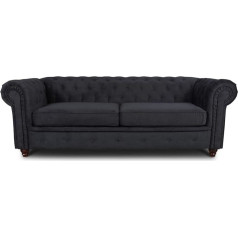 Sofnet Комплект 3-местного дивана Chesterfield Asti, гламурный дизайн дивана, деревянные ножки, мягкая обивка дивана, для гостиной