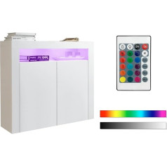 Tukailai Деревянный боковой шкаф для кухни со светодиодной подсветкой, буфетный шкаф, кухонный комод с дверцами, шкаф для хранения, боковой шка