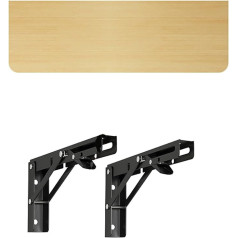 Llylafdc Настенный складной компьютерный стол Экономия места Плавающий стол Складной компьютерный стол Кухня / Балкон (Размер: 100 x 30 см/39 x 12 дюй