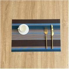 Bangha Placemat 2 шт. ПВХ Placemat Моющиеся PlacematsDining Стол Имитация Льна Мат Нескользящие Placemat Набор Чашка Coaster Кухонные Аксессуары Placemat Протирать (Цвет 