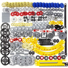 Habow 233pcs Technic-Parts Technic-Gears Axle-Pin-Connector Совместимость с основным брендом Technic кулачок червячные шестерни коробка передач рулевого управления час