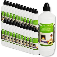 24 литра высокоэффективного биоэтанола в бутылках объемом 1 литр