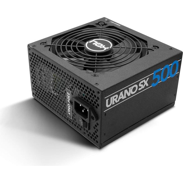 NOX Urano SX 500 - NXURSX500 - 500-W-Netzteil, Green Power-Effizienz, 120-mm-Lüfter mit Kugellagersystem, Intel-kompatibel, PFC, schwarze Farbe