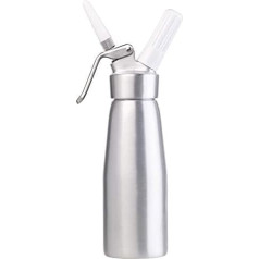 Rosenstein & Söhne Дозатор для взбитых сливок и соусов Cream Syphon, 500 мл, 3 насадки (распылитель для сливок, кремовая фея, капсулы для сливок)