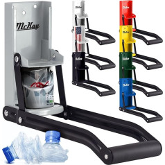 McKay 473ml Metal Can Chopper Heavy Duty Wall Mounted Smasher для алюминиевых банок из-под сельтерской, газировки, пива и бутылок для вторичной переработки - серый