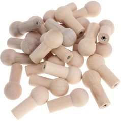 ULTNICE Holzklammern zum Aufhängen, Kleiderhaken, Shaker, Holzzubehör, 25 Stück/Set