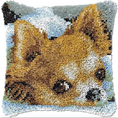 ROCKY&CHAO Коврик для защелок DIY с подушкой Комплект защелок 43 x 43 см Комплект подушек для взрослых и детей Комплект крючков для защелок (Померан