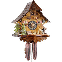 Часы с кукушкой Original Black Forest Cuckoo Clock Real Wood Mechanical 8-Day Drive New VDS Certificate Eble Wood Chipper 35 cm 21440