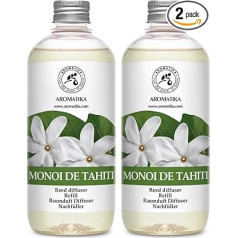 Наполнитель для комнатного ароматического диффузора Monoi de Tahiti 2 x 500 мл - Набор наполнителей для ароматического диффузора - Наполнитель для т