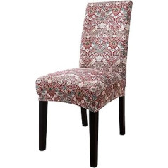 Чехлы для стульев Obal William Morris, Комплект из 2 натяжных чехлов для обеденных стульев, высокая спинка, чехлы для стульев из спандекса, чехлы для 