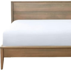 Funky Gadgets Single Fitted Sheet White Soft Brushed Microfiber Fitted Sheets 25cm Deep Fitted Sheet Elastic Corner Sheets Easy Care Flat Sheets - Undersheet