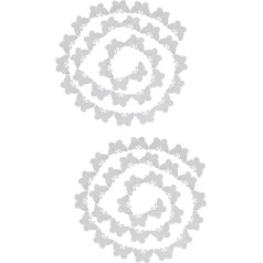 Lurrose 2 x Украшения Sew-On Винтаж Декоративные Кружева Свадебные Украшения Кружева Отделка Из Хлопка Для Шитья Винтаж Ленты Наборы Для Шитья Вы