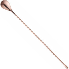 Ложка для коктейля длинная 385 x 35 мм - медь