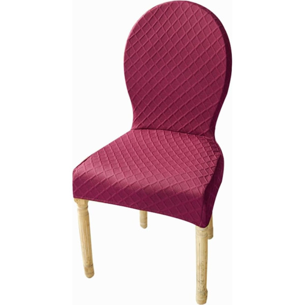 Xgangm Натяжные чехлы для стульев Комплект из 6 / 4 чехлов для стульев с круглой спинкой Современные чехлы для стульев без подлокотников Моющий