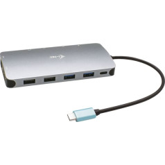 I-tec metal usb-c nano universal dock 3x display + power delivery 100w