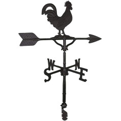 Montague Metal Products Wetterfahne mit mattem schwarzem Hahn, 81 см