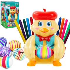 Набор Klever Kits Easter Egg Decorator Spinner Kit включает в себя машинку для украшения пасхальных яиц Chick и 10 разноцветных маркеров, работающую от батареек, м