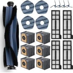 Набор аксессуаров X10 Pro для робота-пылесоса eufy X10 Pro Omni, 1 основная щетка, 4 боковые щетки, 4 фильтра HEPA, 4 салфетки и 6 мешков для сбора пыли, запа