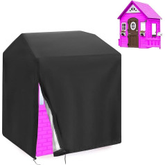 Rilime Outdoor Playhouse Cover, 420D Waterproof Playhouse Covers Keep Children's Playhouse Dry and Clean Double Stitching All Weather Protection (115 x 94 x 127 см)