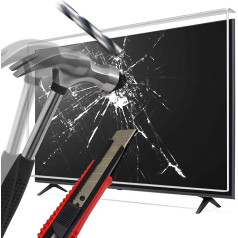 LEYF TV Screen Saver 190 Screen (75 дюймов) - подвесной и фиксированный - защита телевизора от повреждений - телевизионная пленка для LCD, LED, 4K OLED и QLED HDTV Screen Pro