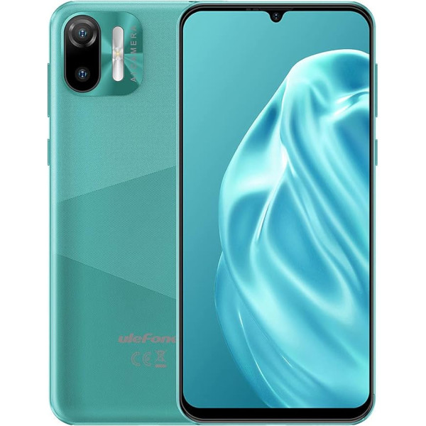 Ulefone 3G смартфон без контракта, Note 6, 8,5 мм ультратонкий двух SIM мобильный телефон, 6,1 дюймов HD+ экран, 3 слота для карт, Android 11 Go, 1GB + 32GB, 2MP + 5MP камер