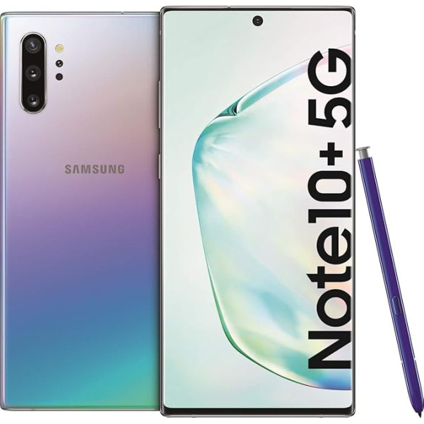 Samsung Galaxy Note 10 Plus 5G, 256 ГБ, Silber (Generalüberholt)