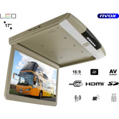 Потолочный светодиодный монитор 17cali hdmi usb sd ir fm full hd
