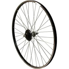 Redondo 26 Inch Rear Wheel Wheel Box Rim + 6-Speed Shimano Wreath Black