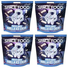 Space Food gefriergetrocknet (Vanilleeis, 4er Pack)