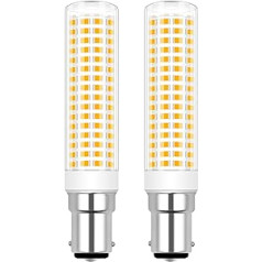 XIMNCHNI B15D LED Light Bulb Warm White 8 W 1200 LM Lamp B15D Replaces 120 W 100 W 80 W Halogen Lamp, Not Dimmable for Bedroom Living Room, AC 100-265 V, Pack of 2