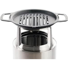 Solo Stove Ranger Cooking Grate with Attachment, Cast Iron Cooking Grate with Stainless Steel Attachment, Height of 16.5 cm, Supplement for Ranger Fire Pit, Weight: 6.8 kg, Diameter 36.2