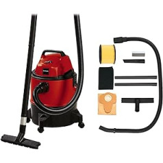 Einhell TC-VC 1825 Wet/Dry Vacuum Cleaner (1,250 W, 25 L Container, 180 mbar Suction Power, Blow Connection, Includes Plastic Suction Hose/Pipe, Nozzles Carpet/Smooth Floor + Joint, Long-Term / Foam