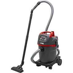 STIER SNT-32 Premium Wet/Dry Vacuum Cleaner, 1400 W, 32 L Container, Industrial Vacuum Cleaner, 8 m Cable, with Blow-Out Function and Accessory Holder, Workshop Vacuum Cleaner