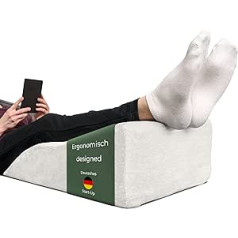WELL B4 Ergonomic Vein Cushion for Leg Upright – Leg Raising Cushion, Leg Rest Wedge Cushion Support, Cushion for Legs & Knees, Ideal as Lymphatic Cushion and Vein Wedge