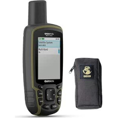 Garmin GPSMAP 65s - Portable Outdoor GPS Navigation Device - With Carry Case