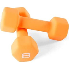Cap Barbell Neoprene Coated Dumbbell, Single or Pair, Various