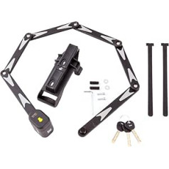 VINZ Lhotse ART 2 Folding Lock | Folding Lock with Bracket | Bicycle Lock 95 cm | for Mountain Bike/Bicycle/E-bike/Road Bike/BMX/MTB/Bike