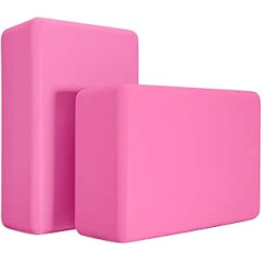 Yoga-Blöcke, 2 Stück, hochdichte Yoga-Ziegelsteine, Premium-EVA-Schaum zur Verbesserung von Kraft, Flexibilität und Balance, geringes Gewicht – sichere und stabile Unterstützung für Yoga, Pilates,