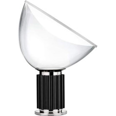 Flos Tischlampe Taccia Small Schwarz by Achille and Pier Giacomo Castiglioni, 16W, Innenbeleuchtung, 37,3 x 14,2 x 48,5 см, F6604030