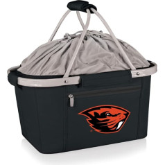 PICNIC TIME NCAA Oregon State Beavers Metro Shopping Basket - Insulated Picnic Basket - Foldable Market Basket - Utility Tote Cooler Bag