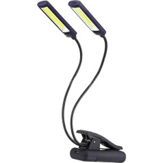 OSALADI 3 Stk Doppelkopf-Buchklemme tischlampe LED Leselicht Lampenclip