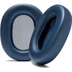 WC Wicked Cushions Extra Thick Ear Pads for Sony WH-1000XM5 - Soft PU Leather Cushions, Luxury Noise Isolating Memory Foam, Extra Thickness | Blue