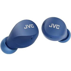 JVC HA-Z66T-A Gumy Mini Wireless Earbuds, Small, Ultralight, 3 Sound Modes (Bass/Clear/Normal), Waterproof (IPX4), 23 Hours Battery Life, Bluetooth 5.1, (Blue) HA-Z66T-A-E, In-Ear