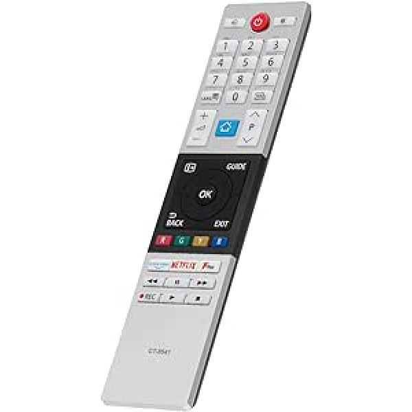 Gvirtue CT-8541 CT8541 30101774 RC42150P Remote Control for Toshiba UHD Frevieww 2018 2019 Ready HD LCD LED TV with Prime Video Netflix F Play Freevieww Buttons, No Setup Required