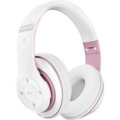 Wireless Bluetooth Headphones, Over Ear Headphones with 6 Equalizer Modes, 65 Hours with Built-in HD Microphone, FM, SD/TF