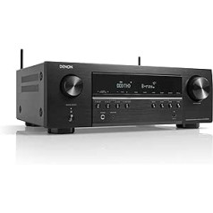 Denon AVR-S660H 5.2-Channel AV Receiver, Dolby Surround Sound, 6 HDMI Inputs and 1 Output, 8 K HDMI, Bluetooth, WiFi, AirPlay 2, HEOS Multiroom, Alexa Compatible