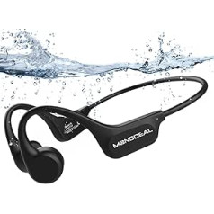 MONODEAL Swimming Headphones, IP68 Bone Sound Headphones, Bluetooth 5.3, Sport, Bone Conduction, Wireless Swimming, Built-in 32 GB MP3 Player Memory, Open Ear Headphones for Swimming, Running