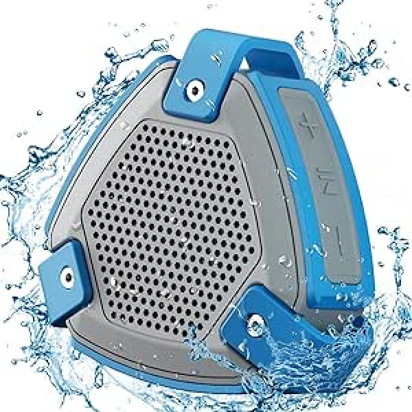 HEYSONG Wireless Speaker, Mini Bluetooth Portable Waterproof Outdoor Speaker, IP67 Shower Speaker, Stereo Sound, Handsfree, 15H Playtime, Floating, Gifts for