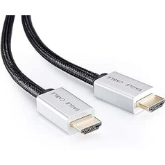 inakustik – 10012050 – Deluxe High Speed HDMI 2.0b Cable with Ethernet | Transmits Ultra HD Signals | 5.00m in Black | 2160p - 4K@50/60Hz - ARC - HDR Support - HD Audio